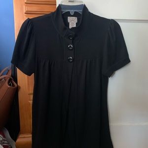 Juniors short-sleeved cardigan sweater